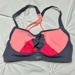 VSX Women's Sports Bra - Pink and Gray